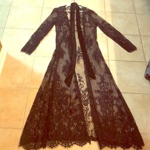 Floor length outerwear